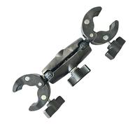 Action Camera Mount - 360 Degree Double Head ABS Anti Slip Clamp