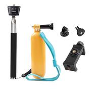 Action Camera Selfie Stick Impugnatura galleggiante per Insta 360/Gopro Hero/AKASO/Brave/DJI Osmo Action/ODDV/SJcam/Icefox, con clip per telefono iPhone Samsung