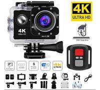 Action Camera Sport 4K - Subacquea 30m, Telecomando, WiFi, Display HD 2.0"