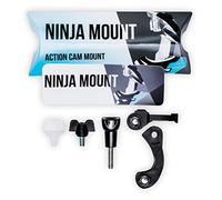 Action Camera supporto di Ninja Mount per Fullface Caschi | compatibile con GoPro, Garmin & Rollei | appositamente Mount per Downhill/ ATV /Motocross Caschi con visiera | Made in Germany | nero