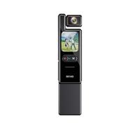 Action camera tascabile con touchscreen da 1,69 pollici, videocamera sportiva 4K impermeabile, registrazione di vlog, girevole a 180°(With 32G Card,NO bracket)