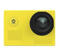 Action Camera, Telecamera d'azione originale di base impermeabile 4K 1080P, telecamera for casco, auto sportiva, registro,per Ciclismo, Moto(Yellow)