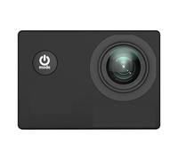 Action Camera, Telecamera d'azione originale di base impermeabile 4K 1080P, telecamera for casco, auto sportiva, registro,per Ciclismo, Moto(Black)