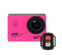 Action Camera, Telecamera d'azione, Ultra HD 4K. WiFi 2.0 e 1 2MP. Macchina fotografica sportiva Pro impermeabile subacquea, telecamera di registrazione video mini casco(Rot)