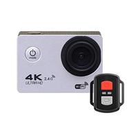 Action Camera, Ultra HD 4K. Telecamera di azione del telecomando del telecomando del telecomando della fotocamera di azione DV DVR 170D 30m Vai a Waterproof Pro Mini Casmet Camera(Silver)