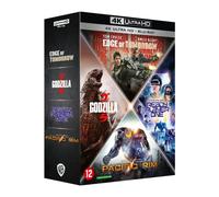 Action - coffret 4 films : edge of tomorrow + ready player one + pacific rim + godzilla 4k ultra hd