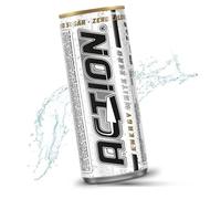 Action Energy Drink White Zero (48 x 250 ml) con pegno - Bevanda analcolica ed energia con aumento del contenuto di caffeina 30 mg/100 ml di caffeina migliorate prestazioni