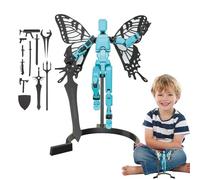 Action Figure 3D Articolate - Set Da 13 Pezzi | Statuette In ABS Con 3 Forme Di Mani E 4 Opzioni Di Agitazione, 16x3x14 Cm, Robuste E Multifunzionali Da Esporre, Giochi Creativi E Opere D'arte Da Coll