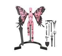 Action Figure 3D Articolate - Set Da 13 Pezzi | Statuette In ABS Con 3 Forme Di Mani E 4 Opzioni Di Agitazione, 16x3x14 Cm, Robuste E Multifunzionali Da Esporre, Giochi Creativi E Opere D'arte Da Coll