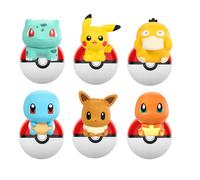 Action Figure Anime Pokémon Charmander Squirtle Pikachu Bulbasaur Mini Statuetta Originale Genuina Modello Ornamentale Giocattolo Regalo