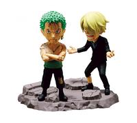 Banpresto Figura da collezione Roronoa Zoro & Sanji '...Nothing...At All' One Piece 8 cm Multicolore