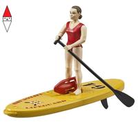 ACTION FIGURE BRUDER GUARDASPIAGGIA CON STAND UP PADDLE