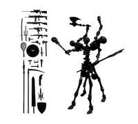 Action Figure Decor - Detailed Articulated Figurine Keepsake, Poseable Display Toy with Fine Craft Design, Collectible Character Model Statue, Decorative Shelf Ornament, Premium Display Figure