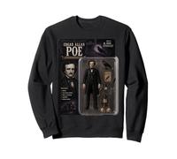 Action Figure di Edgar Allen Poe Scary Stories Reading Lover Felpa