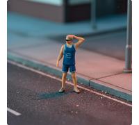 Action figure di un agente di pattuglia stampata in 3D, scala 1:64, modello