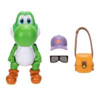 Action figure di Yoshi da 12,7 cm (5 pollici) tratta dal film Super Mario Galaxy, con accessori, prodotto con licenza ufficiale Jakks Pacific, 20 punti di articolazione e divertenti accessori inclusi