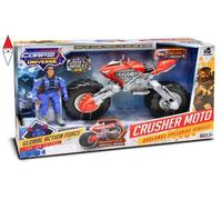 ACTION FIGURE DISTRIBUTORI GIOCATTOLI CRUSHER MOTO CM 20 CON PERSONAGGIO CM 8,5