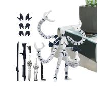 Action Figure - Dottore Polpo Nero Argento | Modello Articolato Ť13 | Giocattolo Da Collezione Multi-Snodi | Figura Da Scrivania Per Bambini, Ragazzi, Adulti & Fan | Modello Sensoriale Pre-Assemblato