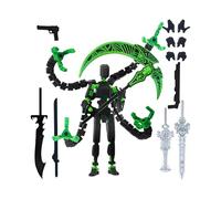 Action Figure - Dottore Polpo Nero Argento | Modello Articolato Ť13 | Giocattolo Da Collezione Multi-Snodi | Figura Da Scrivania Per Bambini, Ragazzi, Adulti & Fan | Modello Sensoriale Pre-Assemblato