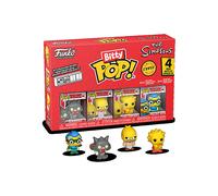 Funko Bitty Pop! The Simpsons - Scratchy - 4PKE una Mini Figura Misteriosa a Sorpresa - 0.9 Inch (2.2 Cm) da Collezione - Ripiano Espositivo Impilabile Incluso - Idea Regalo - Cake Topper