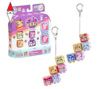Multipack Serie 2 - 5 Mini Figure Kawaii da Cliccare - Keycap Trasformabile con Portachiavi - Fidget Toy Sensoriale con Effetto ASMR - Gioco Collezionabile - Da 6 Anni