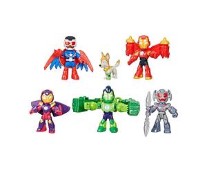 ACTION FIGURE HASBRO Iron Man and his Awesome Friends Armored-Up Avengers Pack