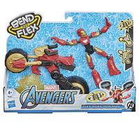 ACTION FIGURE HASBRO Marvel Flex Rider Iron Man