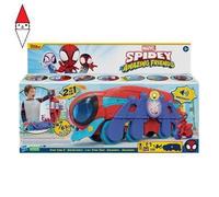 Marvel Spidey e i Suoi Fantastici Amici - Quartier Generale Mobile, playset 2-in-1 con luci e suoni, giocattolo prescolare, per