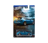 ACTION FIGURE HOT WHEELS 2018 PORSCHE PANAMERA E-HYBRID SCALA 1:64 AUTO IN METALLO BLU