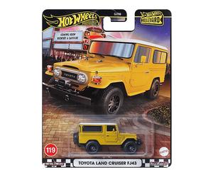 ACTION FIGURE HOT WHEELS JEEP JBL25 GIALLO IN METALLO SCALA 1:64