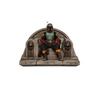 STAR WARS MANDALORIAN BOBA FETT on THRONE DELUXE 1/10 STATUE 18 cm IRON STUDIOS