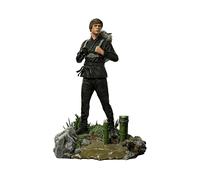 Iron Studios 1/10 Art Scale Luke Skywalker & Grogu Training Star Wars Statue 20 Cm Verde
