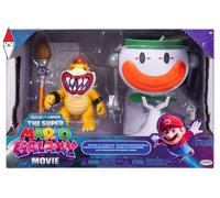 Super Mario Galaxy Movie - Bowser Jr. da 13 cm con Clown Car, Pennello e Adesivi Water-Reveal
