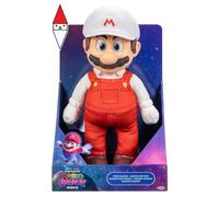 Super Mario Il peluche posabile Fire Mario di Galaxy - 14" / 35 cm, con licenza ufficiale, peluche con testa rotante scolpita, peluche da collezione Nintendo, per bambini dai 3 anni in su