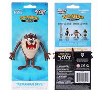 ACTION FIGURE LOONEY TUNES TAZ DIAVOLO DELLA TASMANIA BENDYFIGS MINI GOMMATO 9CM