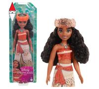 Disney princess - vaiana, bambola snodata con capi e accessori scintillanti ispirati al film disney, giocattolo per bambini, 3+ anni, hpg68