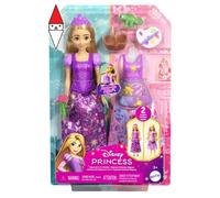 ACTION FIGURE MATTEL DISNEY PRINCESS RAPUNZEL 2 IN 1