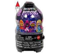 Monster High Potions - Sfera di Cristallo, mini bambola a sorpresa con effetto cambia colore in acqua e accessori inclusi, ciondolo e carta della fortuna, giocattolo per bambini, 4+ anni, JCX99