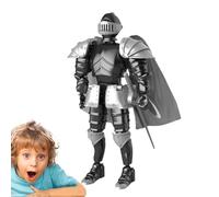 - Action Figure medievale, Knight Collection tutto il corpo mobile stampato 3D, squisita statua medievale, personaggio da collezione multifunzionale per amanti, amici