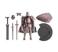 Action figure medievali - 14 x 13 cm modello multi-snodato cavaliere medievale a corpo intero | Testa rotante a 360 gradi flessibile figurine decorazioni da collezione per comodino, libreria