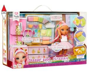 ACTION FIGURE MGAE RAINBOW HIGH LITTLE DESSERT SHOP WITH KANDY PLAYSET