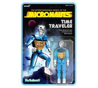 Action Figure Micronauti Time Traveler Reaction+ Super 7 Versione Blu 10 cm