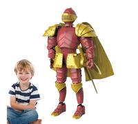 -Action Figure mobili, Knight Action Figur,Action Figure 3D Stampa Collezione - Squisita statua medievale - Decorazione da scrivania, personaggio da collezione per famiglie, amanti