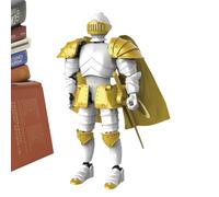 - Action Figure mobili, Knight Actionfigur,Knight Collection 3D - Personaggio mobile stampato tutto il corpo - Statua medievale per scrivania, squisito oggetto da collezione con più gelengun