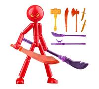 Action Figure, Modello Collezione Action Figure Per Ragazzi Ragazze, Giocattoli Stickmen Assemblabili Figures Stop Motion Set Con 7 Armi, Figures Stick Men Mobili Staccabili, Per Giocattoli Bambini