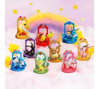 Action Figure Originali Pokémon Serie Eevee Evolution - Blind Box con Vaporon, Flareon, Espeon, Umbreon, Leafeon, Glacion, Sylveo