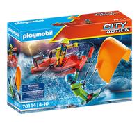 ACTION FIGURE PLAYMOBIL 70144 Kitesurfer Rescue con Motonave