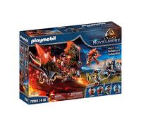 ACTION FIGURE PLAYMOBIL 70904 Novelmore - Multicolore, 188 pezzi, con drago articolato e 5 personaggi