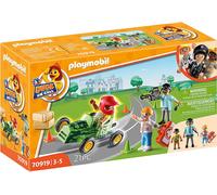 ACTION FIGURE PLAYMOBIL 70919 Duck On Call - Multicolore, 77 pezzi, con veicolo e 3 personaggi