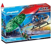 PLAYMOBIL® City Action Elicottero della Polizia e fuggitivo 70569